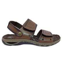 Pegada Men's Aniline Leather Sandal With 3 Types Of Adjustments - Màu nâu  Mocha - Xem 2