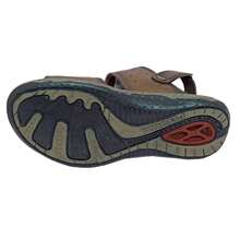 Pegada Men's Aniline Leather Sandal With 3 Types Of Adjustments - Màu nâu  Mocha - Xem 5