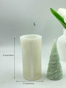 1 pieza Molde de silicona con forma de árbol de Navidad para bricolaje - Blanco - Ver 5