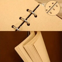 Taccuino A7 vintage con foglie, diario in pelle PU, taccuino in carta kraft, blocco note, taccuino per schizzi, cancelleria, forniture per ufficio e scuola