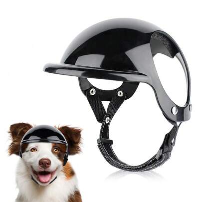 1pc New Pet Helmet, Dog/Cat Motorcycle Helmet Hat Accessory