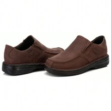 Men's Comfort Boot In Rustic Leather Style And Comfort - 鏽棕色 - 查看 2