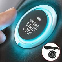 9Pcs Car One-Button Start Keyless, Entry Engine Start Alarm System Kit Push Button Remote Start Stop, For 12V Battery Car, Van, Pickup Truck, SUV - one-size - View 2