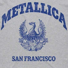 Metallica | Official Band T-Shirt | College  - 48-Hour Fast Shipping!  - Grey - View 2