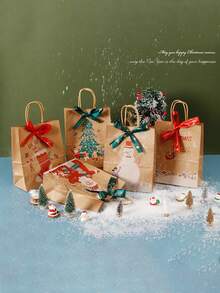 5 أكياس ورقة كرافت بطباعة هدية سانتا كلوز وشجرة عيد الميلاد ، أكياس تغليف الهدايا ، ديكورات عيد الميلاد للمنزل ، مستلزمات تغليف الهدايا ، مستلزمات تغليف الهدايا متعددة الأغراض ، هدايا عيد الميلاد الجديدة ديكورات عيد الميلاد ، ديكورات عيد الميلاد ، هدايا عيد الميلاد ، مستلزمات حفلة عيد الميلاد ، أكياس هدايا عيد الميلاد ، أكياس عيد الميلاد ، ملصقات عيد الميلاد - متعدد الألوان - مشاهدة 1