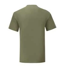 Fruit of the Loom Mens Iconic Premium Ringspun Cotton T-Shirt (Classic Olive) - Green - View 3