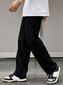 Men's Baggy Balloon Jeans 100% Cotton Premium Fabric Straight Cut Wide Dazzling