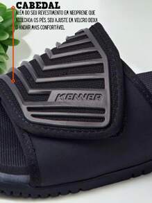 Kenner Slide Kanoo Sandal - 黑/銀 - 查看 2
