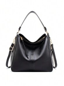 Pu Women Handbag Female Leisure Shoulder Bag Purse Vintage Tote Bag ZAINJO Women's Shoulder Handbags Women Handbag PU Leather Women Shoulder Bags Women Messenger Bag Ladies Casual Bags, Minimalist Style Women Bag, Eye-Catching Work Bags For Women