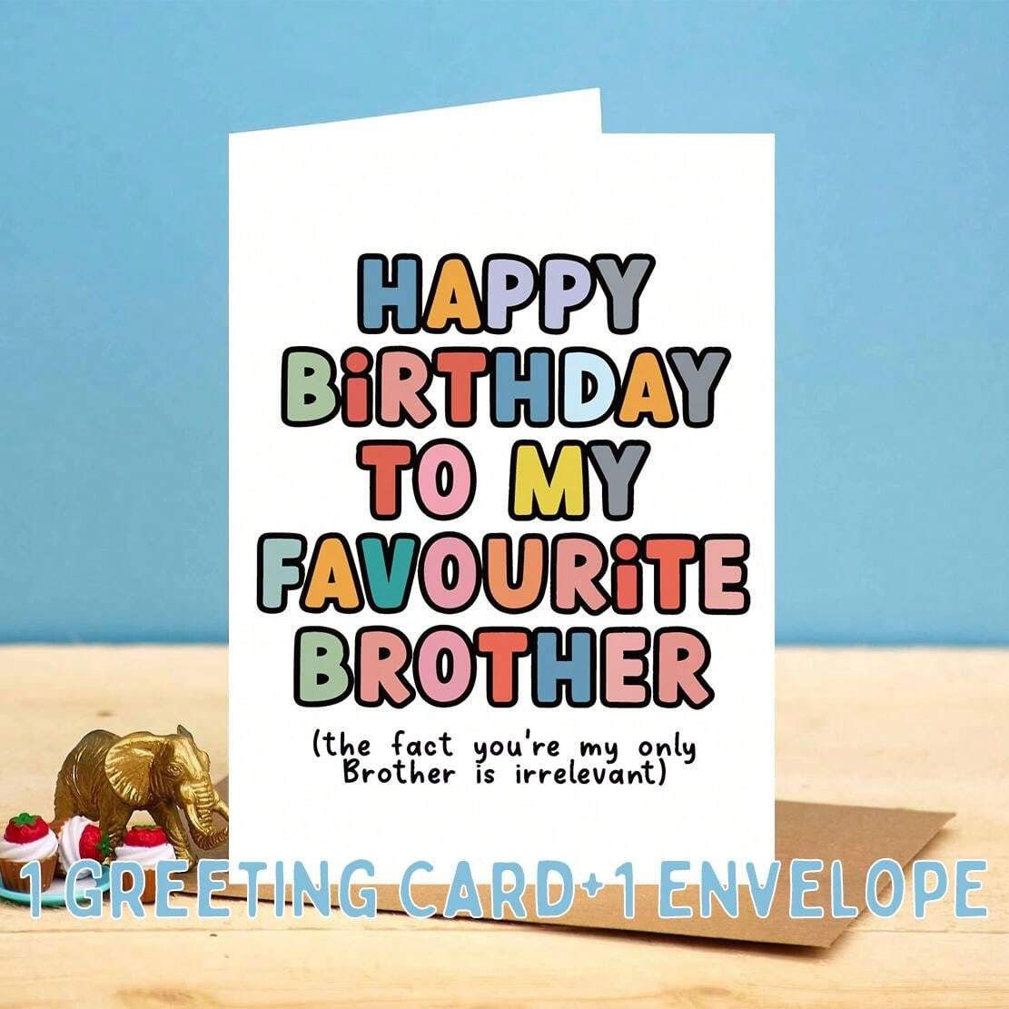 Carte Anniversaire Drole 30 Vœux D'anniversaire Pour Mon Frère | UDPF Carte  Humoristique, image size:1111x1111