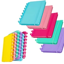Small Smart Notebook A5 With Disc Lined Sheets Cute Colors Stationery