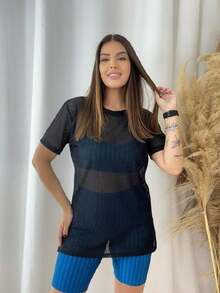 Kit 3 Training Tops In Fishnet Fabric - Nhiều màu - Xem 5