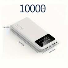 10000/20000MAh Large Capacity Portable Power Bank, 5V2.1A Portable USB Charger, Compatible With Android/IPhone Devices (2xUSB Output, Type-C,Micro), Polymer Lithium Battery With LED And Digital Display, Safe And Stable - Multicolor - View 4