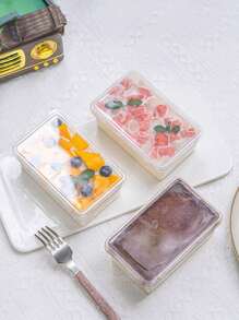 10/15/20/25/30/40PCS Tiramisu Packing Box Transparent Thousand-Layer Soy Milk Box Baking Dessert Mousse Cake Without Stickers Packing Box