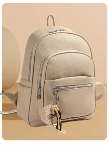 Wilson Bag Large Capacity Versatile And Stylish Backpack - Màu be - Xem 1