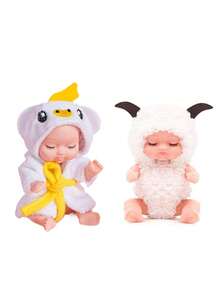 Muñeca de peluche en miniatura con diseño de nalgas de dibujos animados, muñeca personalizada y creativa con miembros desmontables, rotativa y con figura de simulación de mini muñeca dormida - Multicolor - Ver 11