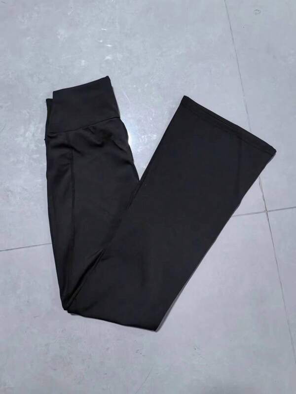 1 pieza de pantalones de yoga de primavera/verano para mujeres, pantalones anchos y ajustados con cintura alta, inferior cómodo y ajuste delgado, adecuado para gimnasio, deporte al aire libre y fitness