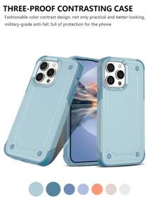 防震手机壳套装，工艺精湛，兼容 iPhone 7/8/X/XS/Max/XR/11/12/13/14/15 Pro Max 和 A24、S21/S22/S23/S24+、S20 FE、A03S、A14、A22、A23、A32、A33、A52、A53、A72、A54、A15、A25、A24 - 紅色 - 查看 3