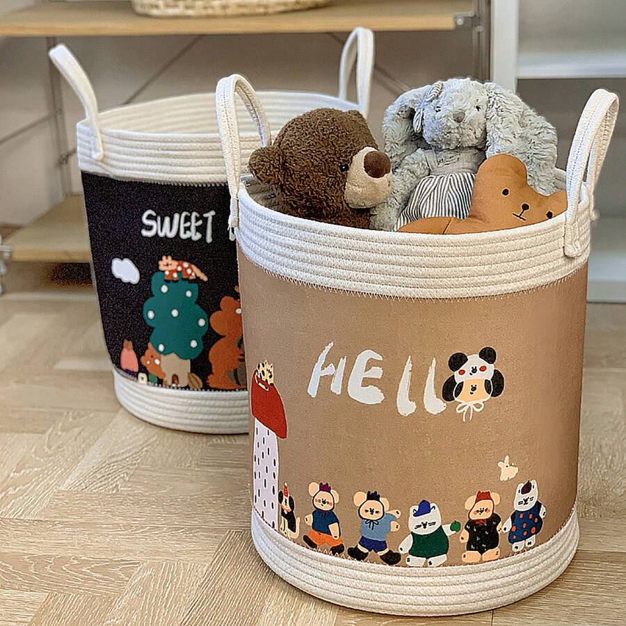 Cartoon Kinder Schmutzwäsche Aufbewahrungseimer, waschbar, geruchlos für Zuhause, Auto, Kindergarten Halloween Dekor, Zimmer Dekoration, Weihnachtsdekorationen, Halloween, Halloween Dekorationen, Weihnachten, Halloween Dekor, Weihnachtsdekor, Herbstdekor, Weihnachtsdekor, Aufbewahrung, Organizer - Verschiedenfarbig - Übersicht 1
