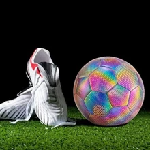 Light Up LED Football, Reflective Football Size 4 Soccer Ball, Glow In The Dark - Multicolor - View 5