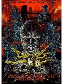 1PC Hellraiser Fantasy Horror Suspense Movie Poster For Living Decoration Kids Room Canvas Painting Art Home Wall Decor Picture No Frame