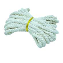 5mm 10Yards/Roll 2Roll Macrame Cord Rope String Natural Macrame Twisted Twine Braided Crafts Handwork DIY Home Textile Christmas Party Decoration - White - View 10