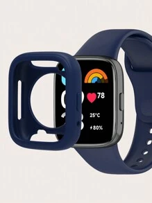 2 件装纯色男女款硅胶保护壳和表带，适用于 Redmi Watch 3 Active 日常休闲简约款 - Redmi Watch 3 Active - 查看 20