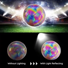 Light Up LED Football, Reflective Football Size 4 Soccer Ball, Glow In The Dark - Multicolor - View 6