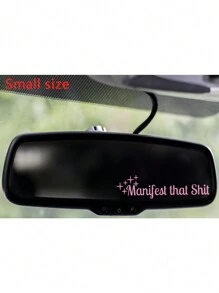 RandySticker Calcomanía para espejo retrovisor, manifiesta eso, calcomanías divertidas, salud mental, calcomanía para ventana, calcomanía para automóvil, calcomanías para vehículos, decoración de afirmación positiva para espejo, diseño de cita, calcomanías, calcomanía de pared, calcomanía de vinilo para decoraciones del hogar, artículos de decoración de primavera para refrescar tu hogar, calcomanías de decoración de festivales, regalos de cumpleaños y graduación - rosa - Ver 10