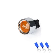 1pc Push Button Starter Switch 12V 50A Momentary Engine Start Ignition Switch 12 Volt 50 Amp Blue /Red Led Push To Start Button For Marine Vehicle Racing Car Truck RV