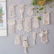 5mm 10Yards/Roll 2Roll Macrame Cord Rope String Natural Macrame Twisted Twine Braided Crafts Handwork DIY Home Textile Christmas Party Decoration - White - View 7