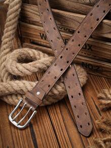 1pc Men's PU Leather Belt, Suitable For Casual And Business, Gifting Summer, School Fall, Autumn, Halloween Autumn-Winter Accessories,Suitable For Teens, Youth,Men,Casual, Outdoor, Athletic, Vacation, Graduation Gifts, Birthday, Daily Wear - Pin Buckle Belt - View 18