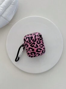 1 pieza Funda de silicona con estampado de leopardo en forma de corazón rosa compatible con Apple 1/2/3/Pro/Pro 2nd Gen, cubierta protectora antideslizante - Rosa Fucsia - Ver 5