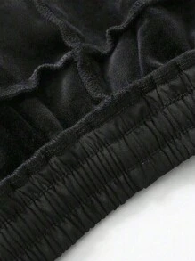 男士防水徒步裤，宽松工装裤，速干户外滑雪运动裤，带口袋，秋冬，露营，散步，钓鱼 - 黑色 - 查看 8