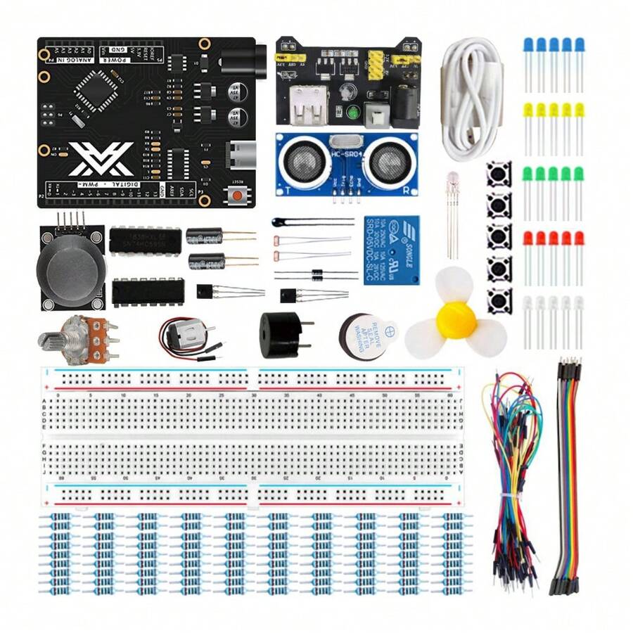 TSCINBUNY Kit de inicio básico de componentes electrónicos DIY, para ...