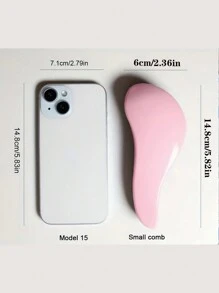 1 pieza Cepillo de pelo de unicolor, peine masajeador del cabelludo, herramienta de peinado apta para todo tipo de cabello, regalo para hombres y mujeres, regalo para el Día de la Madre, cepillo de pelo, peine, herramientas para el cabello, productos y accesorios para el cabello para barbería, salón de belleza, artículos esenciales de viaje