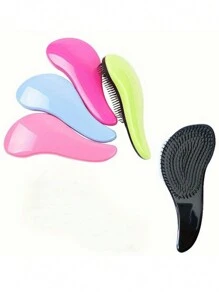 1 pieza Cepillo de pelo de unicolor, peine masajeador del cabelludo, herramienta de peinado apta para todo tipo de cabello, regalo para hombres y mujeres, regalo para el Día de la Madre, cepillo de pelo, peine, herramientas para el cabello, productos y accesorios para el cabello para barbería, salón de belleza, artículos esenciales de viaje