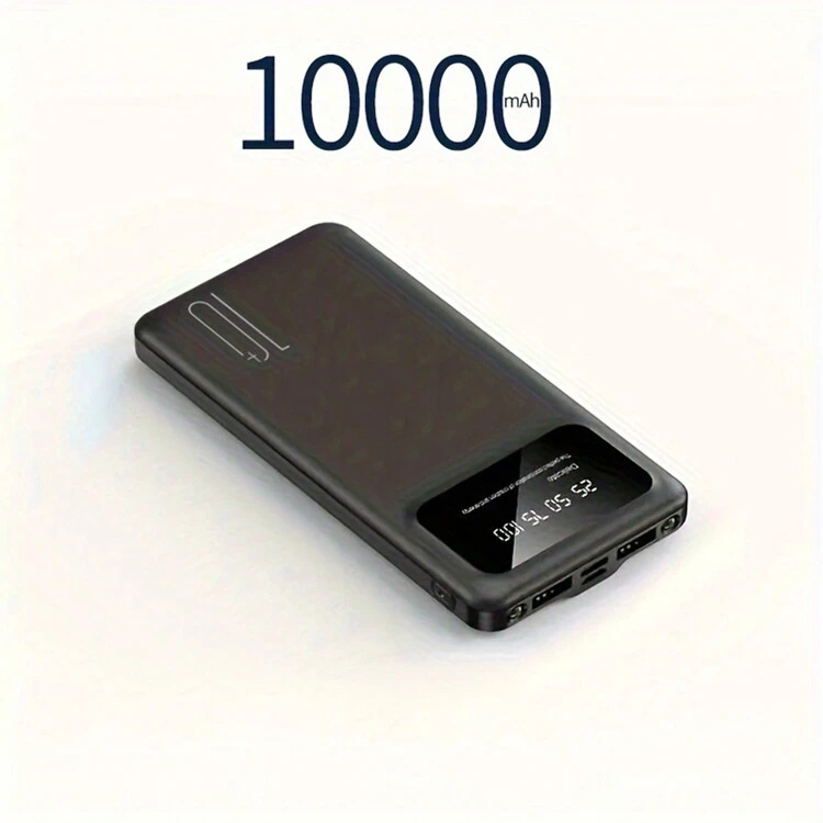 10000/20000MAh Large Capacity Portable Power Bank, 5V2.1A Portable USB Charger, Compatible With Android/IPhone Devices (2xUSB Output, Type-C,Micro), Polymer Lithium Battery With LED And Digital Display, Safe And Stable - Multicolor - View 5
