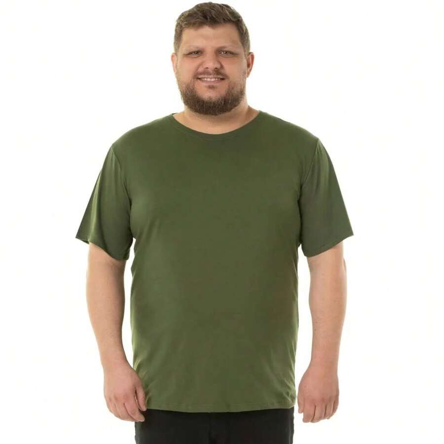 Men's Plus Size Premium Cotton T-Shirt G1 To G5 Mirante - 查看 1