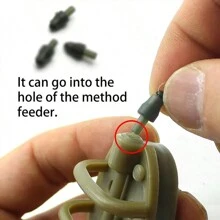 10pcs Method Feeder Inline Quick Bead Carp Fishing Accessories Carp Hair Rig Stop Bead Tools For Carp Fishing Tackle Equipment - Dark Green - View 4