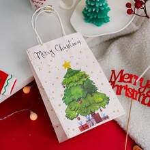 3PCS Cây thông Noel Họa tiết ngôi sao Túi giấy đựng quà Túi đựng kẹo Túi quà Đồ trang trí Giáng sinh Đồ trang trí Giáng sinh Quà tặng Giáng sinh Đồ dùng cho tiệc Giáng sinh Túi quà Giáng sinh Túi Giáng sinh Nhãn dán Giáng sinh - trắng - Xem 6