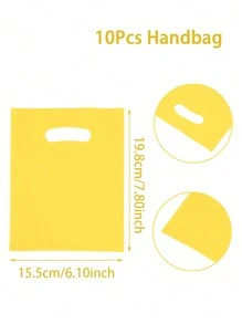 10pcs Minimalist Multi-Color Small Gift Bags, Suitable For Wedding, Birthday Party, Family Holidays Decoration, Thank You Gift Bags, Multipurpose Convenient Gift Packaging Items, Birthday Party Decor, Party Table Decor Pouches, Shopping Small Gift Packaging Bags, Birthday Kitchen Packaging Items, Birthday Decoration, Party Filler Bags - Multicolor - View 12