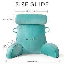Reading & Bed Rest Pillows - Blue Lake - View 4