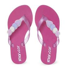 Maresia Hearts Kids Flip Flops For Girls Mar&Cor - 玫紅色 - 查看 2