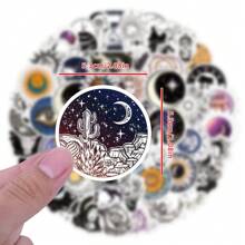 60 miếng dán thẩm mỹ bằng nhựa vinyl chiêm tinh cho hành lý, sổ lưu niệm, nhật ký, máy tính xách tay, cản, cốc, xe tay ga, chai nước, máy tính, điện thoại di động, mũ bảo hiểm, nhãn dán và đề can ô tô - Nhiều màu - Xem 2