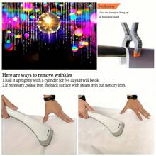 1 faixa de fundo de poliéster para festa disco - Decoração de aniversário Let's Glow Crazy, tema anos 70, 80 e 90, sem necessidade de eletricidade, acessório multiuso para cabine fotográfica, celebração de outono e inverno, Natal