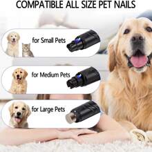 1pc Electric Pet Nail Clipper For Dog And Cat For Grooming - Black - View 7