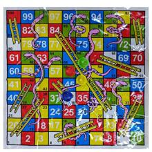 Juego de mesa Serpientes y Escaleras - Tablero de juego plegable para fiestas con piezas y dados, no se necesita electricidad ni accesorios, juego clásico y divertido para familias y fiestas, mejor regalo de cumpleaños - Multicolor - Ver 5
