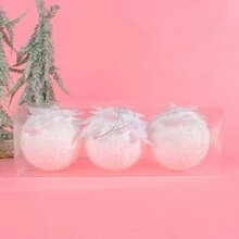 3 件防碎白色花瓣圣诞球，8 厘米圣诞树节日装饰，适用于圣诞派对、万圣节、节日、家庭、派对、礼物、窗户、卧室、圣诞装饰、圣诞快乐、新年快乐 - 彩色 - 查看 13