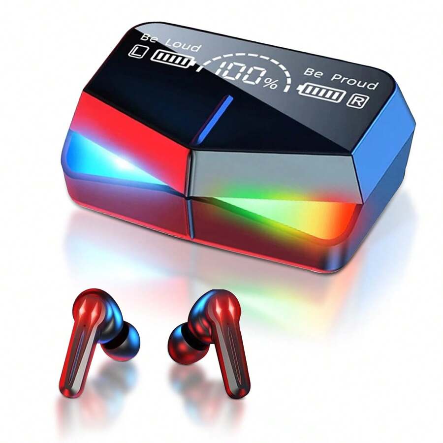 Bluetooth Gamer Headset Led Long-Lasting Charging Base - Black - View 1